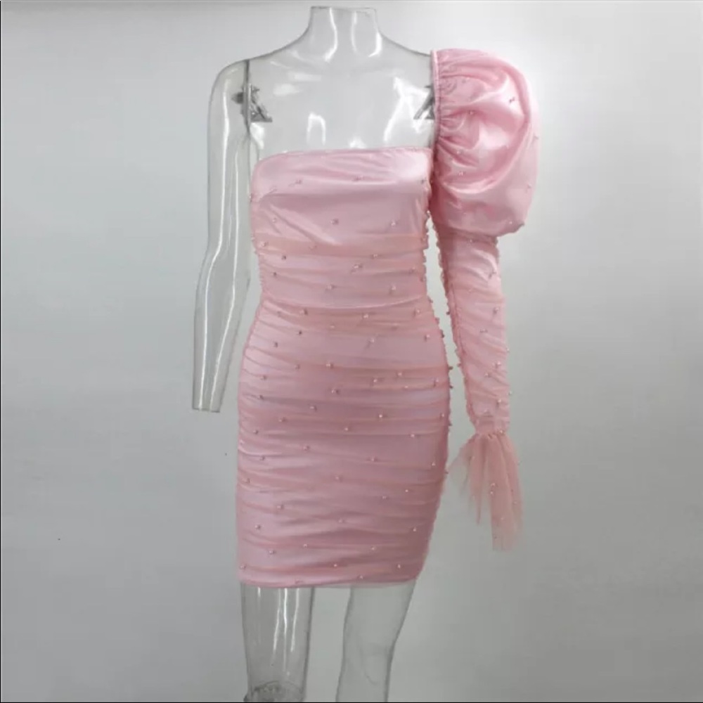 Custom pearl dress